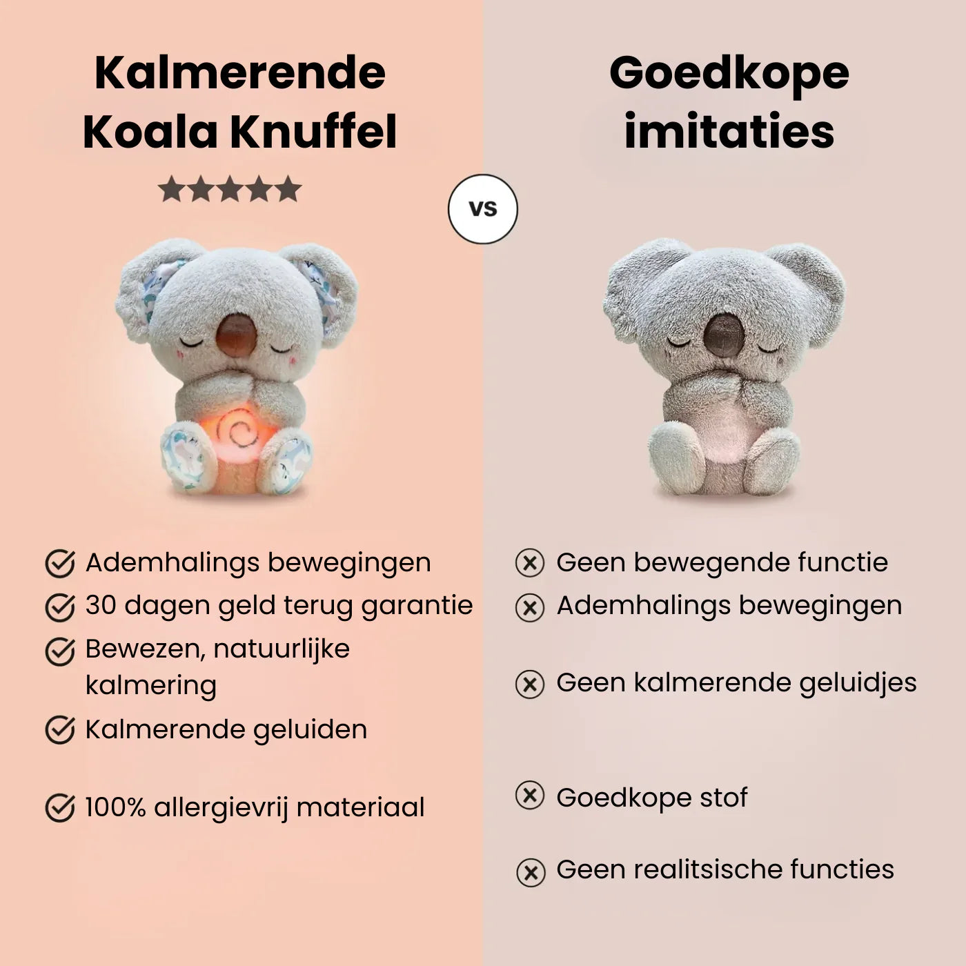 KoalaNest™ kalmerende koalaknuffel